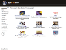Tablet Screenshot of benbax.com